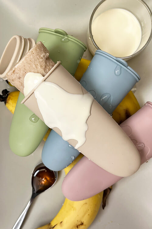 Banana, Honey & Cream Popsicle Recipe for Cherub Baby Icy Pole Molds | Cherub Baby