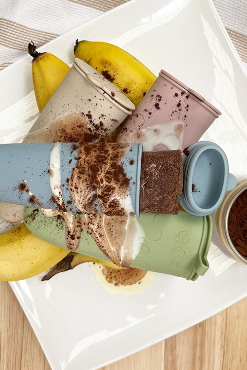Banana Choc Popsicle Recipe for Cherub Baby Icy Pole Molds | Cherub Baby