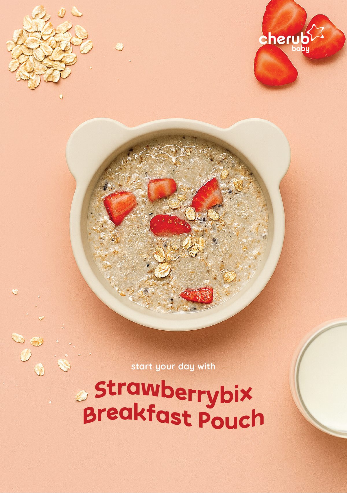 Strawberrybix Breakfast Pouch | Cherub Baby