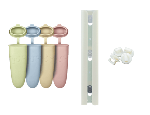 Organiser & Silicone Baby Popsicle Molds 4PK