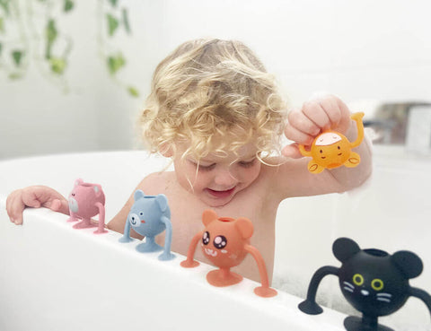 Silicone Suction Baby Bath Toys 