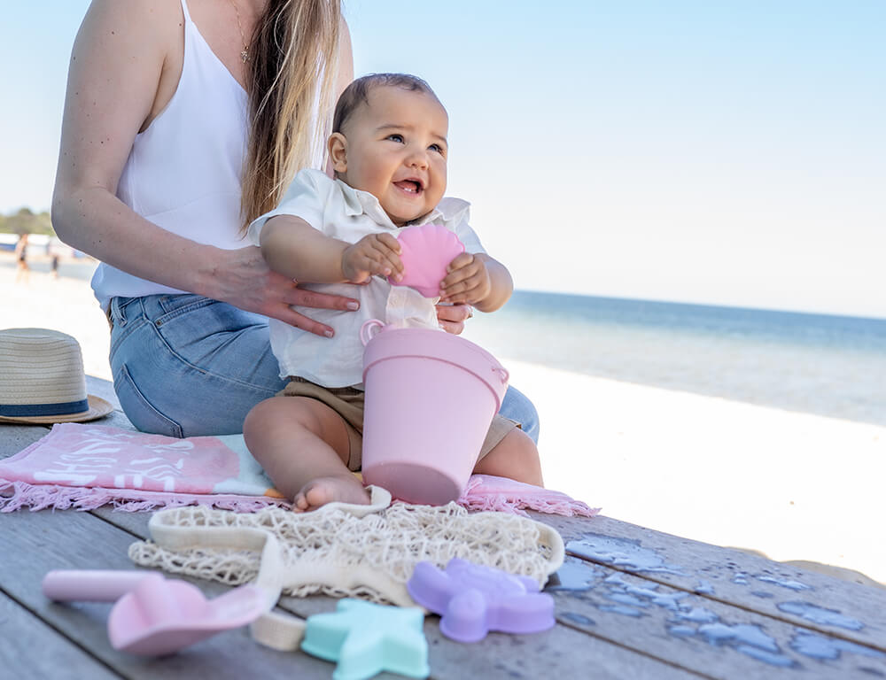 Silicone Baby Scrunch Beach Toys Set
