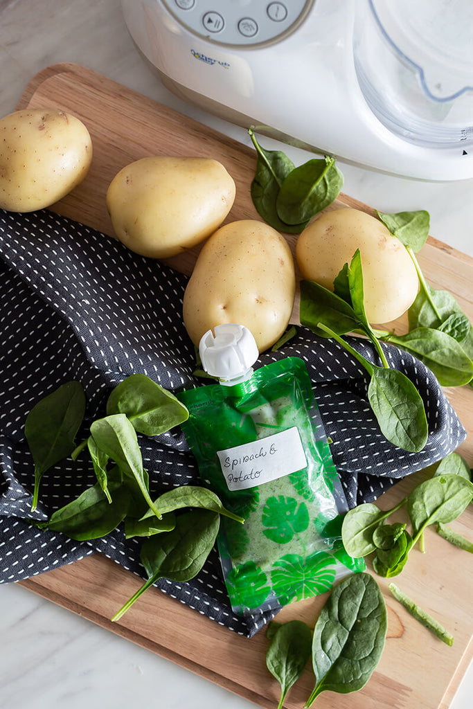 Spinach and Potato Puree for Baby