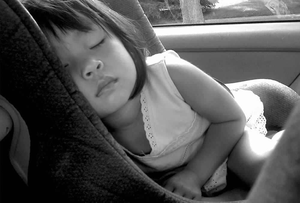 Sleeping Baby Car Seat