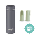 Bundle Sale | Shake'nCool 40 Second Bottle Warmer / Cooler & Formula Maker + Silicone Finger Toothbrush  Sage