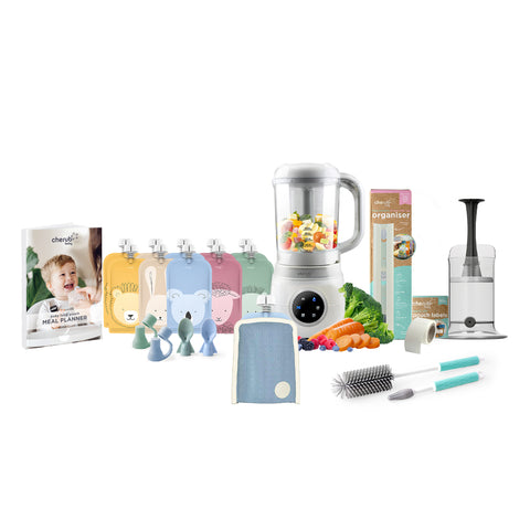 Automatic Baby Food Maker, Steriliser & Warmer Cerulean & Sage | BF BUNDLE SALE