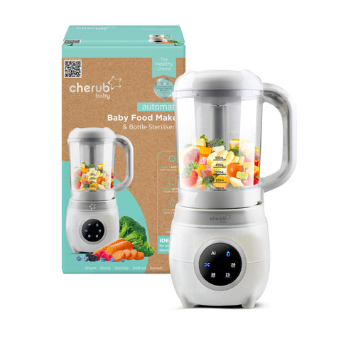 Ultimate Baby Food Maker, Bottle Warmer & Thermometer Gift Pack - Cerulean & Sage | BF BUNDLE SALE