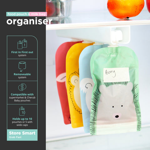 Reusable Baby Food / Yoghurt Pouches Bundle Kit | Dusty Rose & Sand V2