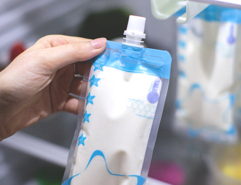 Reusable breastmilk storage bags