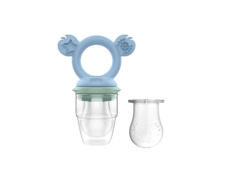 Silicone Baby Fresh Food Feeder / Fruit Feeder - Cerulean & Sage - Freezer Safe