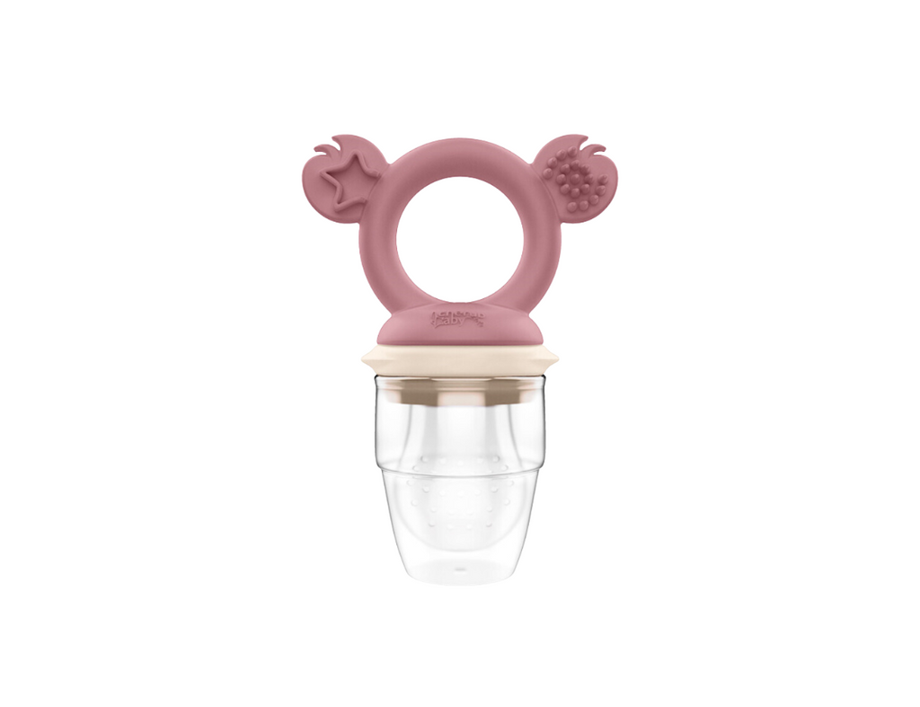 Silicone Baby Fresh Food Feeder/ Fruit Feeder Dusty Rose Sand