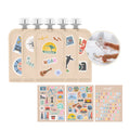 Sticker Set Reusable Food Pouches 150ml 5PK with 130+ Letter/Picture Stickers |Big Explorer