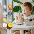 Reusable Baby Food & Yoghurt Pouches Bundle Kit in Cerulean & Sage V2