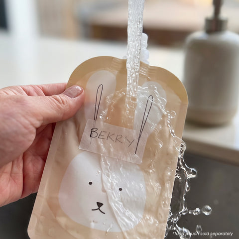 Dissolvable Food/ Yoghurt Pouch & Breast Milk Bag Labels 65PK
