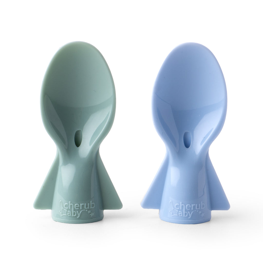 Universal Food Pouch Spoons 2 pack - Cerulean & Sage