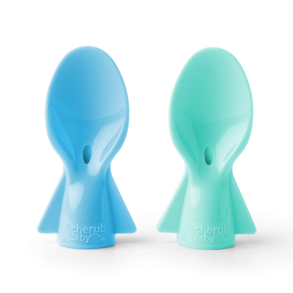 Universal Food Pouch Spoons 2 pack - Aqua & Mint