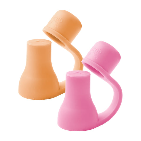 Silicone Food Pouch Soft Spouts 2PK - Peach/ Blush