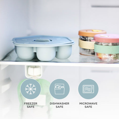 Silicone Baby Food Freezer Trays & Icy Pole Moulds - Duck Egg - (Popsicle Mold)