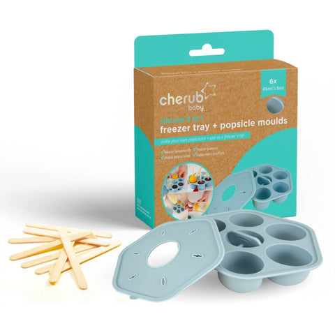 Silicone Baby Food Freezer Trays & Icy Pole Moulds - Duck Egg - (Popsicle Mold)
