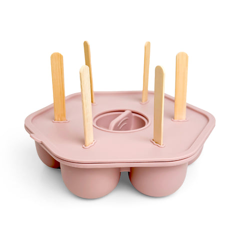 Silicone Baby Food Freezer Trays & Icy Pole Moulds - Dusty Rose