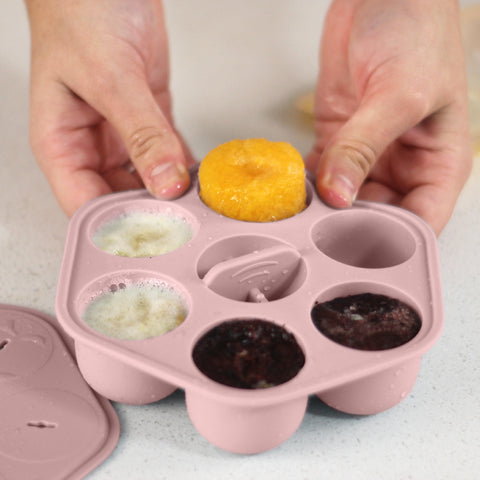 Silicone Baby Food Freezer Trays & Icy Pole Moulds - Dusty Rose