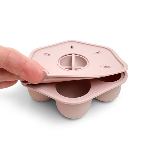 Silicone Baby Food Freezer Trays & Icy Pole Moulds - Dusty Rose