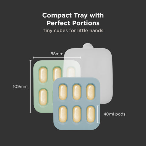 Silicone Baby Nibble Freezer Trays in Dusty Rose & Sand 2PK