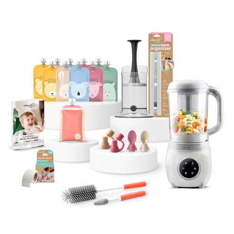 Automatic Baby Food Maker, Steriliser & Warmer Dusty Rose & Sand | BF BUNDLE SALE