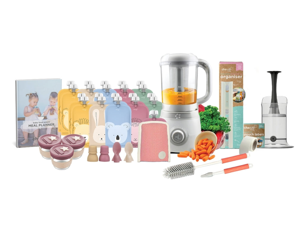 Easycook Baby Food Maker, Steriliser & Warmer Dusty Rose Sand Bundle