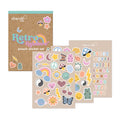 130 Letter & Picture Stickers to Personalize Reusable Pouches | Retro Rainbow