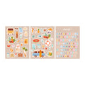 130 Letter & Picture Stickers to Personalize Reusable Pouches | Summer Vibes