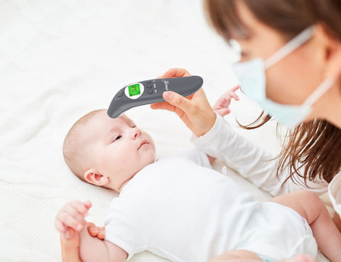 Cherub Baby 4 in 1 Infrared Digital Ear And Forehead Thermometer V2 Australia - Slate