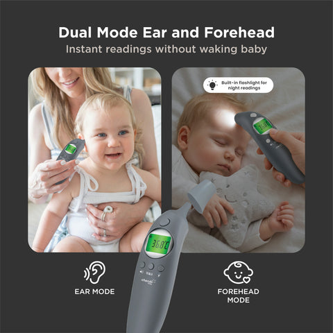 4-in-1 Infrared Thermometer, Digital Ear And Forehead V2 in Slate