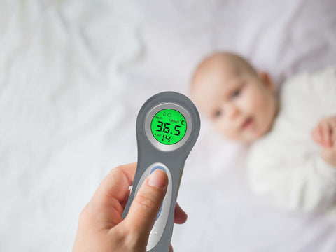 Touchless Thermometer - Baby Forehead Thermometer Australia - Room Thermometer - Grey