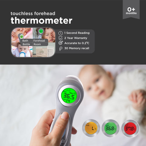 Touchless Baby Forehead Digital Infrared Thermometer - Slate