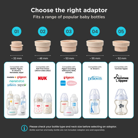 Portable Bottle Warmer V2 Adaptors