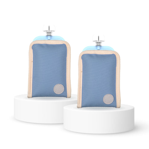 Freezable Baby Food Yoghurt Pouch Cooler Cerulean 2PK