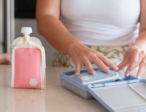 Automatic Baby Food Maker, Steriliser & Warmer Cerulean Sage Bundle