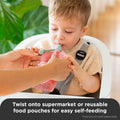 Reusable Food Pouch Accessory Kit - Blush