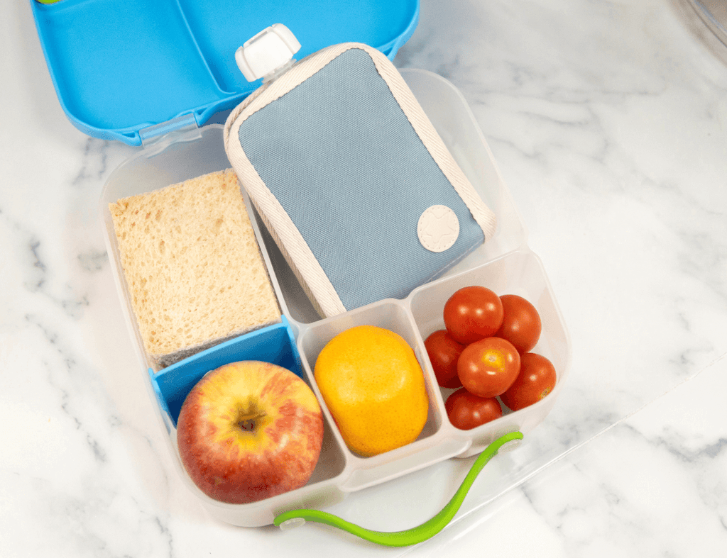 Freezable Food Yoghurt Pouch Cooler Cerulean