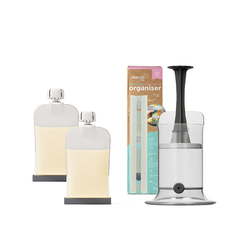 Reusable Silicone Food Pouch Yoghurt Kit 2PK | BF BUNDLE SALE