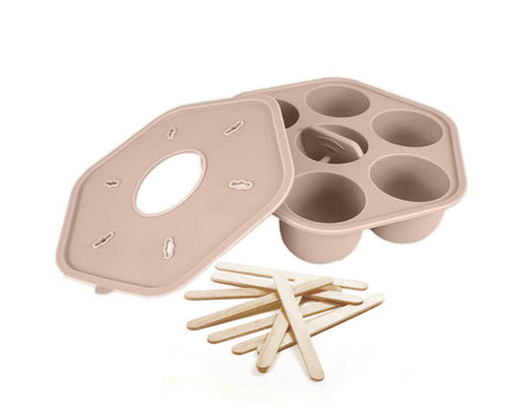Silicone Freezer Tray & Popsicle Molds - Sand