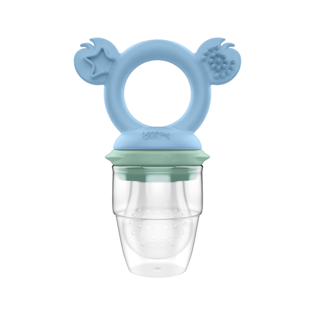 Silicone Baby Fresh Food Feeder / Fruit Feeder - Cerulean & Sage - Freezer Safe
