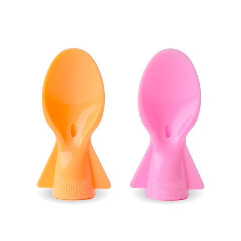 Automatic Baby Food Maker & Silicone Food Pouches Bundle in Peach & Blush