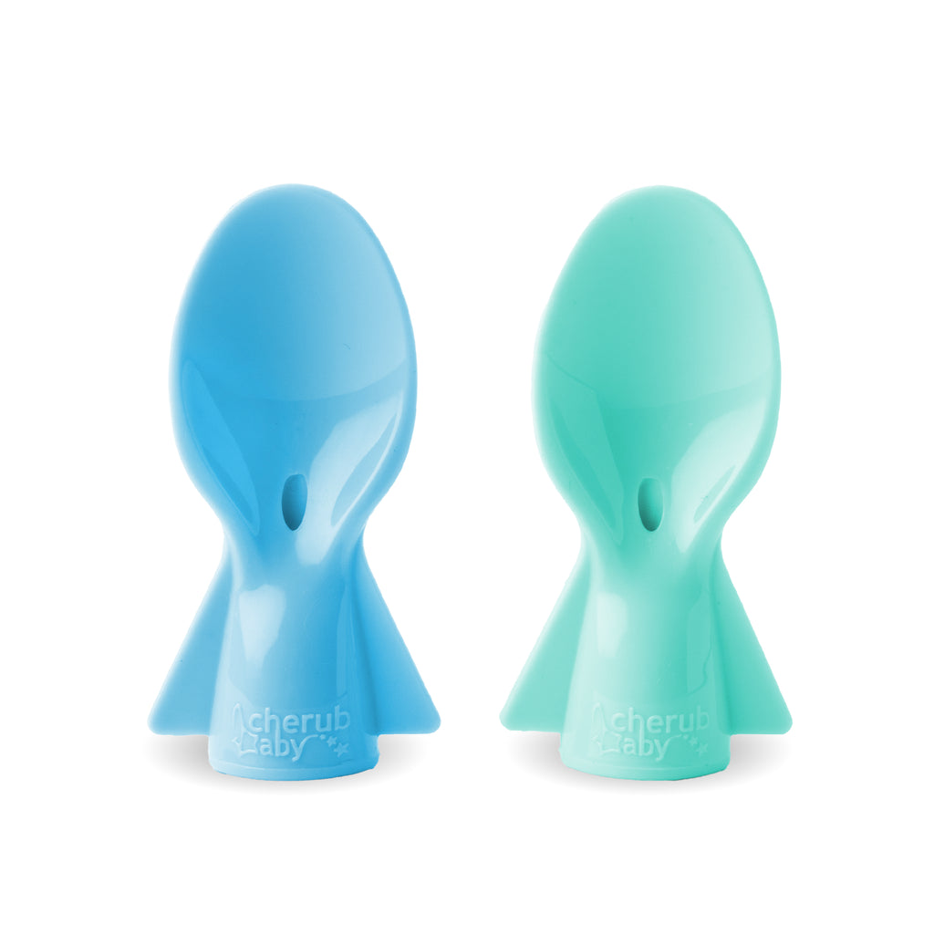 Universal Food Pouch Spoons 2 pack - Aqua & Mint