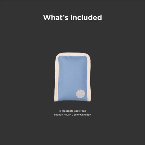 Freezable Baby Food Yoghurt Pouch Cooler Cerulean