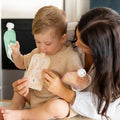 Reusable Baby Food & Yoghurt Pouches Bundle Kit in Dusty Rose & Sand V2