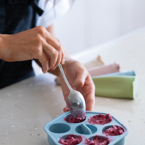 Silicone Baby Food Freezer Trays & Icy Pole Moulds in Dusty Rose
