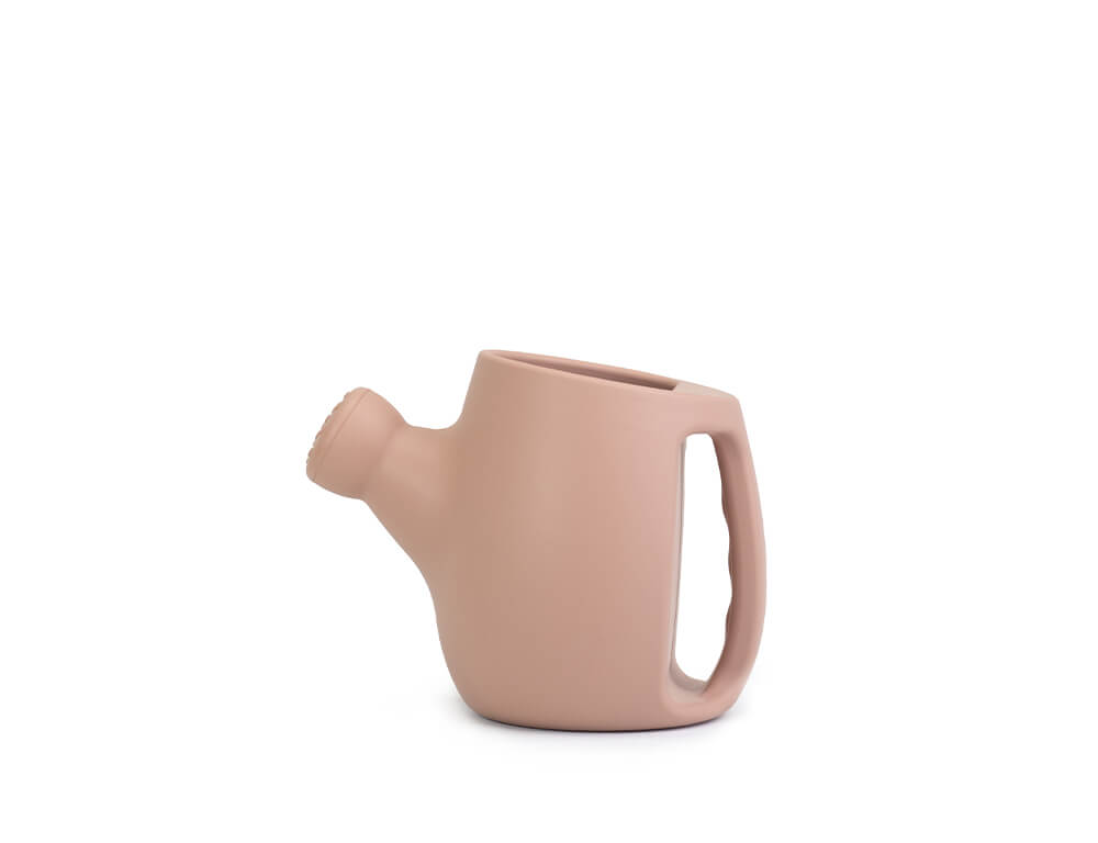 Silicone Scrunch Watering Can - Beach and Bath Toy - Dusty Rose