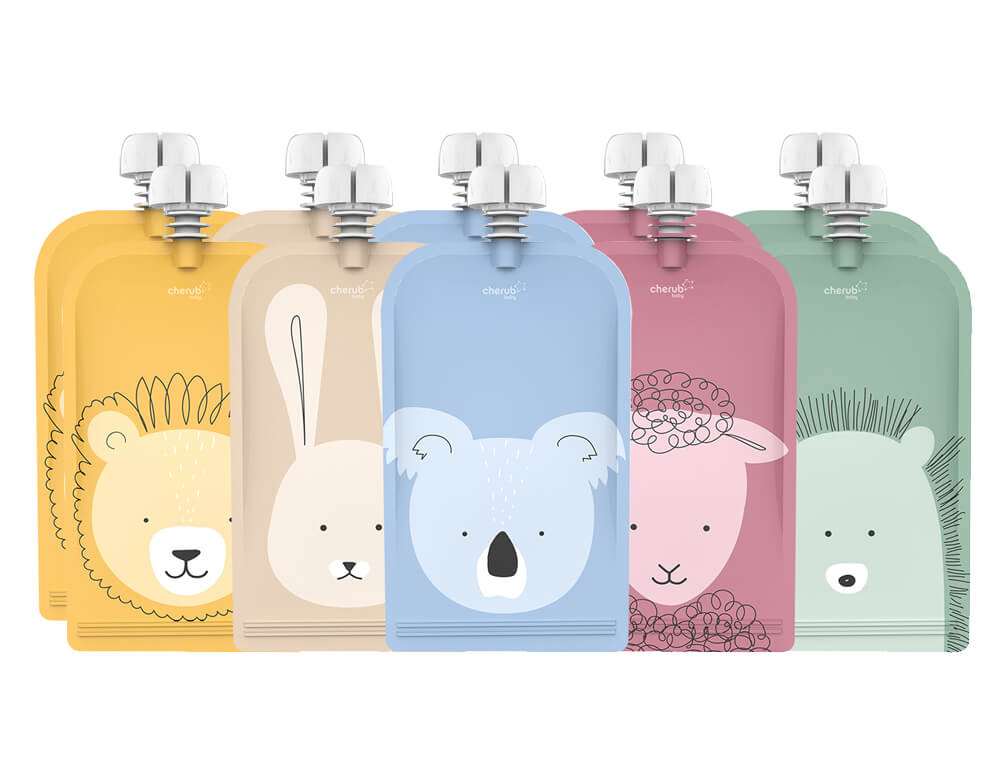 Reusable Baby Food and Yoghurt Pouch 